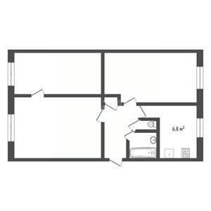 3-к квартира, вторичка, 59м2, 4/5 этаж