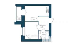 1-к квартира, строящийся дом, 39м2, 6/16 этаж