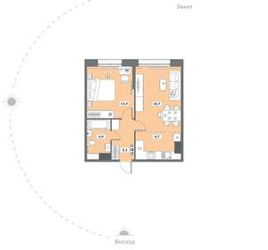 1-к квартира, вторичка, 47м2, 6/16 этаж
