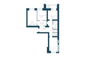 3-к квартира, строящийся дом, 76м2, 2/16 этаж