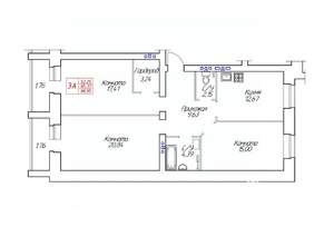 3-к квартира, строящийся дом, 89м2, 5/8 этаж