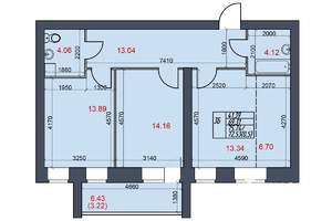2-к квартира, вторичка, 73м2, 6/10 этаж