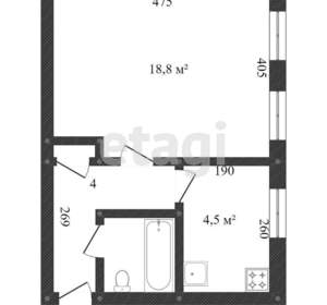 1-к квартира, вторичка, 36м2, 2/5 этаж