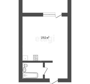 Студия квартира, вторичка, 26м2, 6/12 этаж