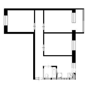 3-к квартира, вторичка, 64м2, 4/5 этаж