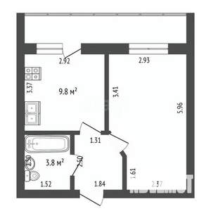 1-к квартира, вторичка, 34м2, 8/10 этаж