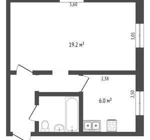 1-к квартира, вторичка, 31м2, 1/5 этаж