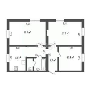 3-к квартира, вторичка, 75м2, 2/5 этаж