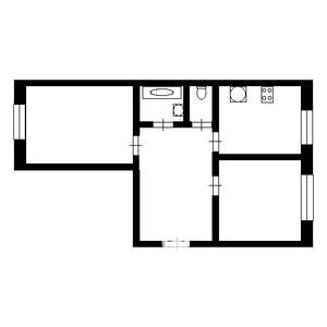 2-к квартира, вторичка, 53м2, 3/6 этаж