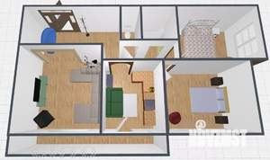3-к квартира, вторичка, 65м2, 5/14 этаж