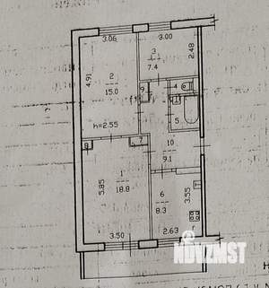 3-к квартира, вторичка, 64м2, 3/5 этаж