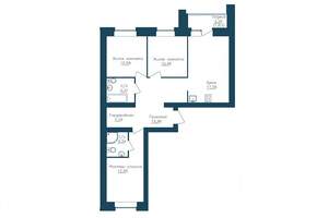 3-к квартира, строящийся дом, 80м2, 12/14 этаж