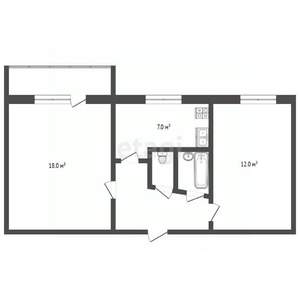 2-к квартира, вторичка, 44м2, 3/5 этаж