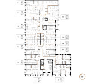 2-к квартира, вторичка, 77м2, 2/17 этаж