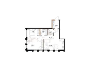 2-к квартира, вторичка, 70м2, 2/17 этаж