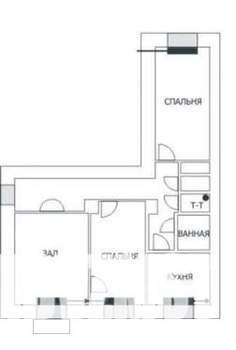 3-к квартира, вторичка, 78м2, 3/5 этаж