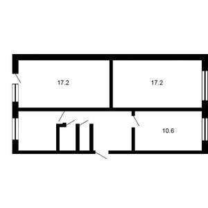 3-к квартира, вторичка, 60м2, 3/5 этаж