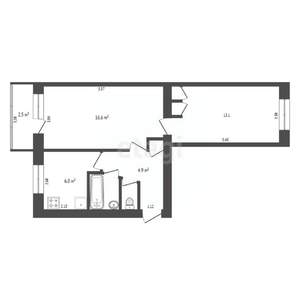 2-к квартира, вторичка, 45м2, 4/5 этаж