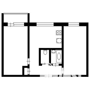 2-к квартира, вторичка, 44м2, 4/5 этаж