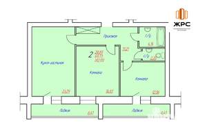 2-к квартира, строящийся дом, 82м2, 9/10 этаж